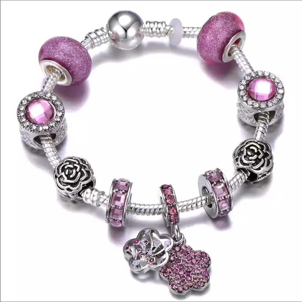 Zircon Ball Charm Bracelet for Women Fit Brand